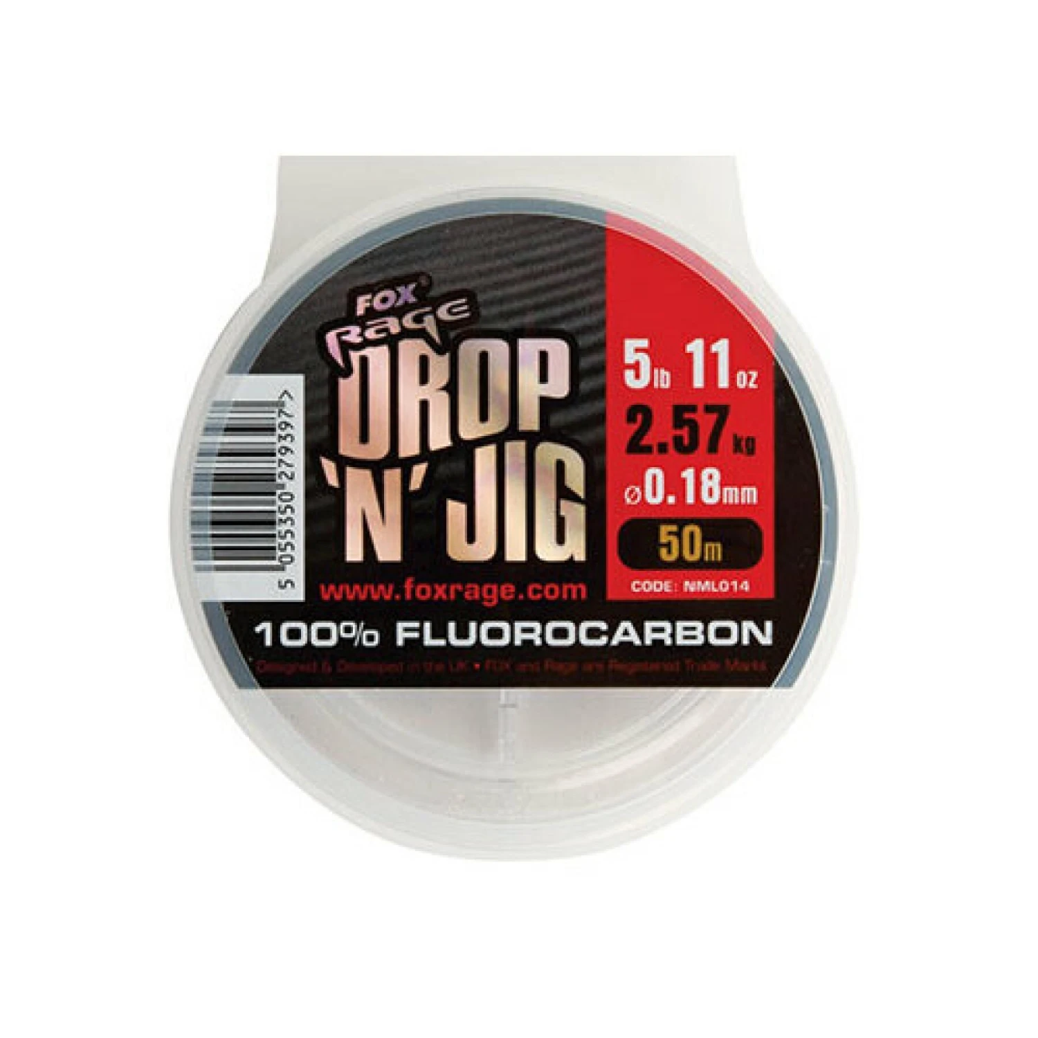 Fluorocarbon Fox Rage Drop & Jig 9.70kg / 21.38lb X 50m 1 Fluorocarbon Fox Rage Drop & Jig 9.70kg / 21.38lb X 50m