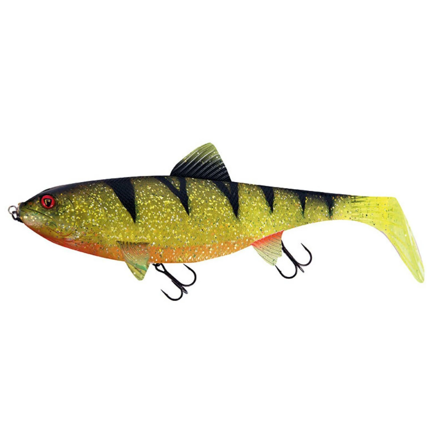 Soft Lure Fox Rage Giant Replicant UV Perch 14" X 1pc 1 Soft Lure Fox Rage Giant Replicant UV Perch 14" X 1pc